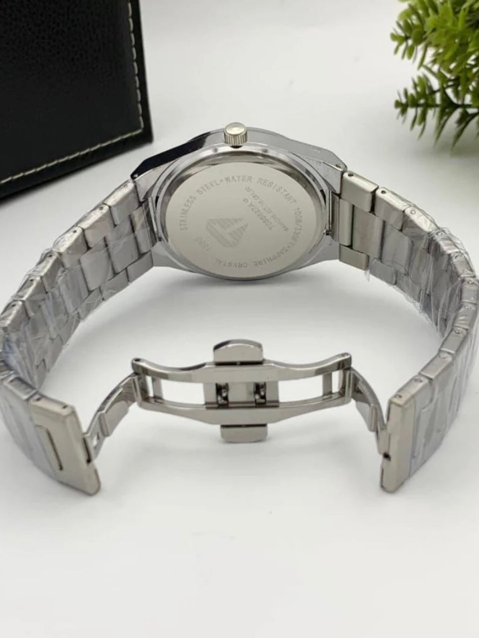 Tissot PRX 1853 (Black Dial-Silver Chain)