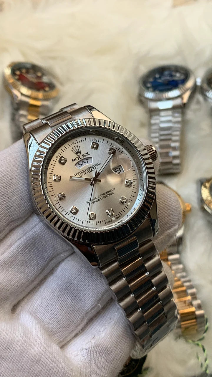 Rolex Datejust – Silver Chain Premium dial