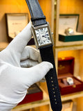 Cartier Tank – White Dial Black Leather Strap